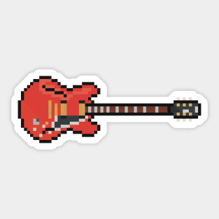 Pixel Red Pixie Guitar Sticker